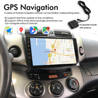Radio Stereo Mobil Android 13 AI Voice dengan Navigasi GPS 8GB+128GB untuk Toyota RAV4 Rav 4 2006-2012 Wireless CarPlay Multimedia Video