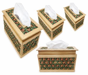 Boîte de rangement en bambou tissé à la main avec couvercle, conteneur décoratif en bambou naturel pour l'organisation de la maison et la décoration rustique - Product Image 3