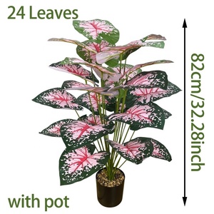 ต้นคาลาเดียมประดิษฐ์ LUYI-Leaves วัสดุ PVC <span class=keywords><strong>สี</strong></span>ทูโทน ต้นบอนไซจำลองคุณภาพสูง ตกแต่งบ้าน ต้นไม้ประดับ ของตกแต่งบ้าน สินค้ามาใหม่ - Product Image 5