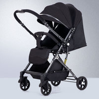 Vente en gros de poussette pour bébé légère, multifonctionnelle, facile à plier, poussette bidirectionnelle, sièges confortables bidirectionnels, porte-bébé design