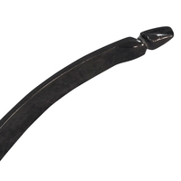 Arc traditionnel laminé monobloc noir pur en résine thermoflexée pour le tir à l'arc sur cible