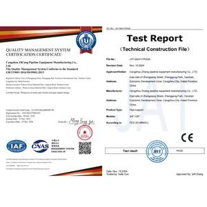 Tùy chỉnh tiêu chuẩn nhúng nóng thép carbon mạ kẽm có thể điều chỉnh Hỗ trợ ống chủ Bracket với không có lĩnh vực hàn - Product Image 5