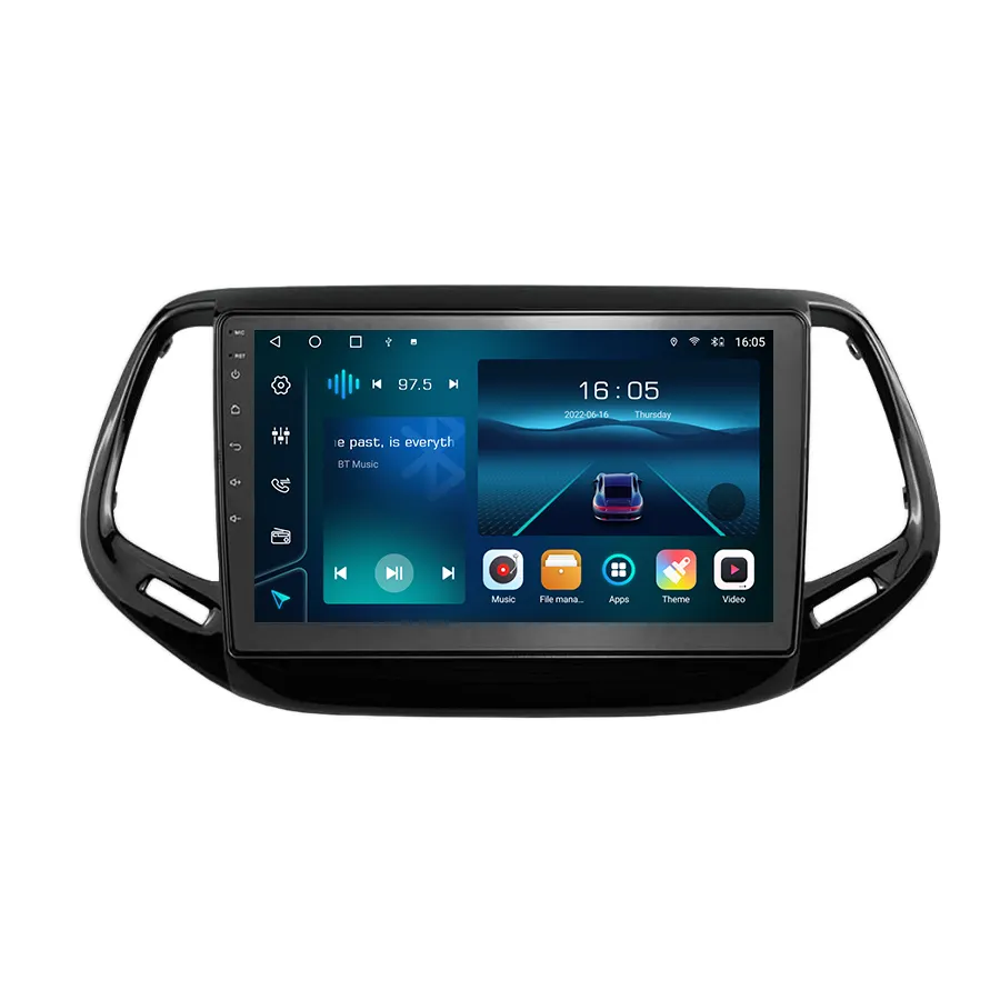 Krando 10.1 ''Android Multimedia Autoradio für Jeep Compass 2016-2018 Navigation GPS DVD Video Player Touchscreen Head Unit