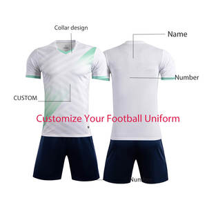 优质足球套装穿定制青年足球球衣男子足球训练球衣套装 - Product Image 5