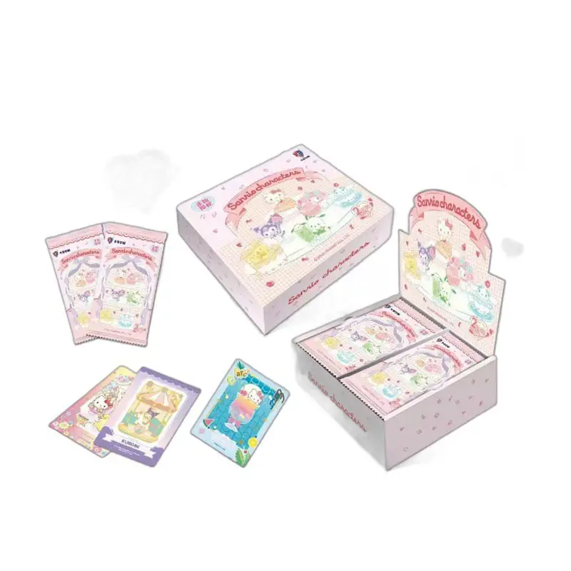 بطاقات Sanrio Kuromi بطاقات التداول لعبة الكرتون مي ميلودي قابلة للجمع