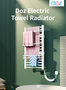 Sèche-serviettes électrique chauffant Doz, élégant, avec radiateur pour salle de bain, contrôleur thermostatique - Product Image 2