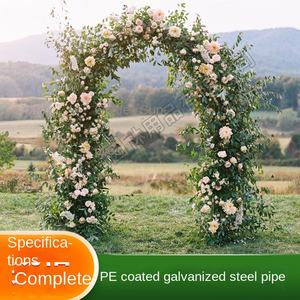 Arch Flower Rack Tige d'escalade pour <span class=keywords><strong>jardin</strong></span> extérieur Tuyau en acier Cour Villa Raisin Rose Escalade Cour <span class=keywords><strong>Jardin</strong></span> Treillis arqué - Product Image 5