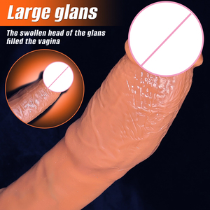 Individuelle Größe Weiblicher <span class=keywords><strong>Penis</strong></span> Riesen dildo Vibrierendes Spielzeug Verbessert das Vergnügen weiblicher Mastur batoren.