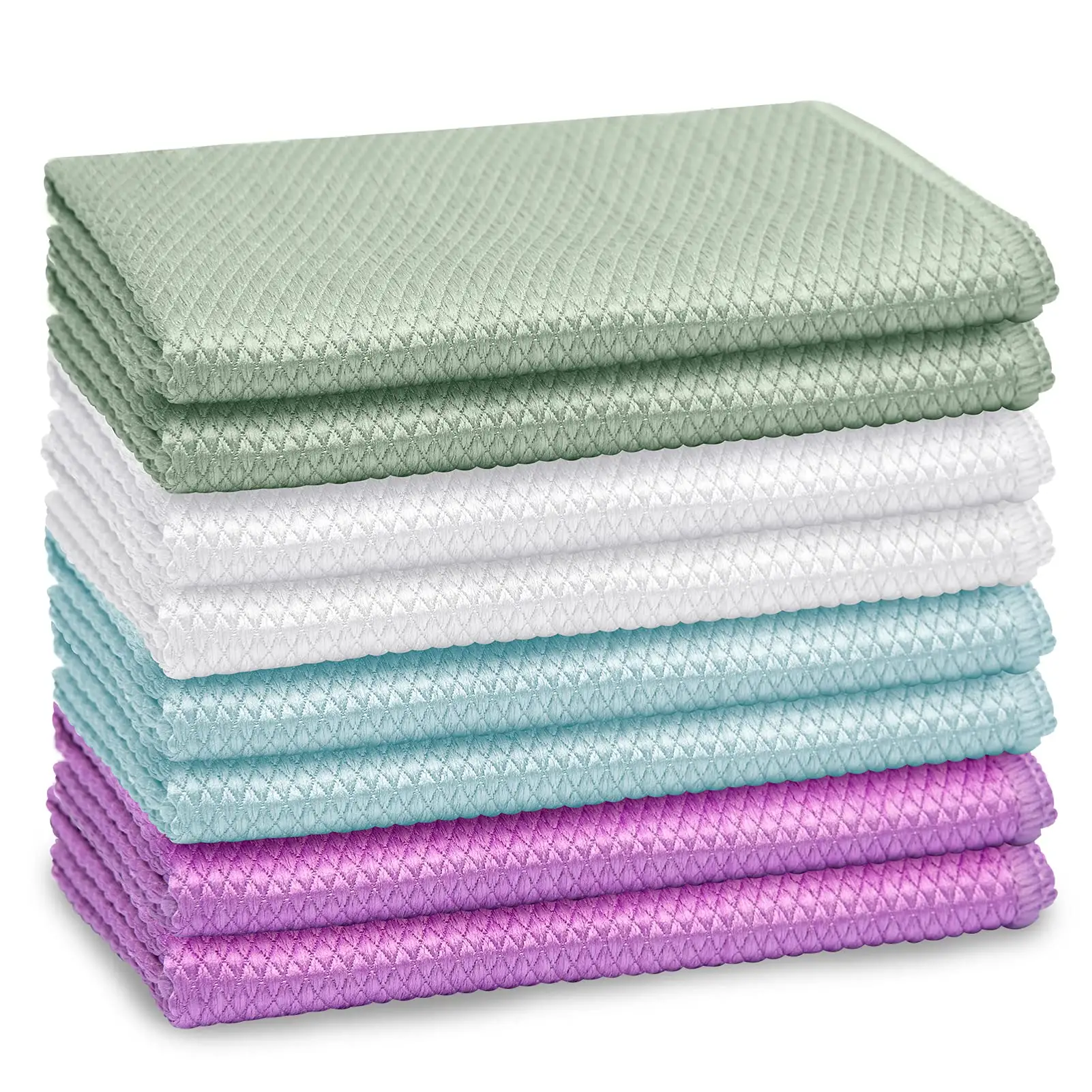 Lingettes réutilisables en microfibre, 4 pièces, sans peluches, faciles à nettoyer, tissu de nettoyage microélectronique, pour la maison et lavable, lunettes et plats