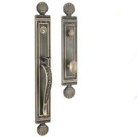 Puerta de madera maciza silenciosa de latón, estilo europeo y americano, puerta de entrada principal de Villa de oro verdadero, cerradura Universal, manija de puerta de cobre