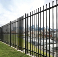 Panneau de clôture tubulaire en aluminium pour la sécurité domestique, durable, revêtement poudré, installation facile, extérieur