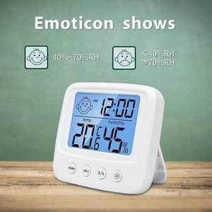 Đa chức năng mini hiển thị kỹ thuật số Nhiệt kế ẩm kế trong nhà/ngoài trời nhựa hộ gia đình sử dụng dụng cụ nhiệt độ - Product Image 5