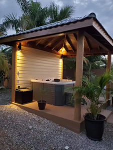 USA Offre Spéciale 4 Personnes Outdoor Spa Jacuzzier Hot Tub <span class=keywords><strong>Gonflable</strong></span> Firbe-Glass Square Spa Tub avec Lumière Ambiante Poolsjakuzi Pool - Product Image 2