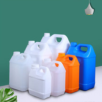 Vente en gros d'usine, carafe carrée en plastique HDPE de 1L et 2,5L pour les substances chimiques liquides