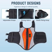 Veste de sauvetage pour chien en nylon de luxe, réfléchissante et réglable, pour la natation et la navigation, haute flottabilité, avec poignée de sauvetage, Furvorite