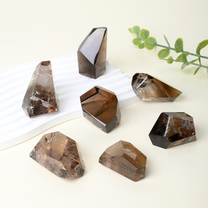 Wholesale Healing Gemstone Polished Irregular Smoky Quartz Freeform <b>Crystal</b> Freeform for Collection - Product Image 5
