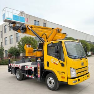 Venda de Fábrica Caminhão Elevador de 32m Montado com Plataforma Elevatória Manual a Diesel - Product Image 2