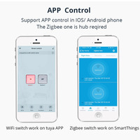 Zemismart Tuya Zigbee 1 2 Gang Module de commutateur de lumière intelligent Alexa Google commutateurs sans fil bricolage relais de disjoncteur intelligent