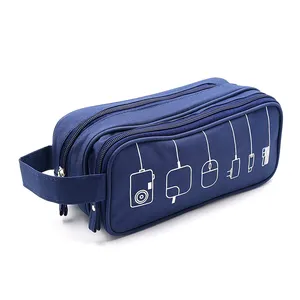 Medium Water Repellent Travel Hanging Cosmetic Makeup organizer custom Toiletry Zipper Space Storage Bags Cases Pouch