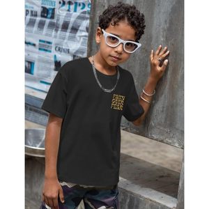 Camiseta FOXA Faith Over Fear de manga corta para hombre, 100% algodón, camiseta gráfica inspiradora, Isaías 41:10 - Product Image 2