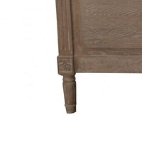 HL115-153 klassische französische Stil Hotel Schlafzimmer möbel Massives Eichenholz Kopfteil Doppel Queen King Size Holzbett rahmen