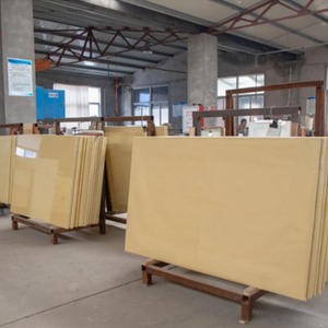 Ventana de Vidrio Plomado Amarillo Oscuro Anti-Radiación con Alta Densidad 99.99% Pb para Protección Contra Rayos X, 10mm 12mm, Marca Heru - Product Image 3