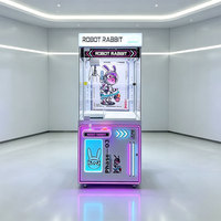 Machine à grue commerciale pour un joueur, jeu d'arcade de récompense avec griffes pour peluches, fabricant certifié CE