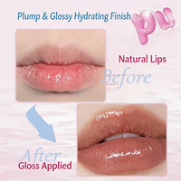 Gloss à lèvres minéral hydratant, formule non-transférable, couleur intense, longue tenue, brillance naturelle