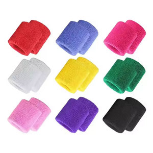 Toalla personalizada tela deporte baloncesto sudor mano banda para el sudor moda algodón tenis brazaletes pulsera - Product Image 3