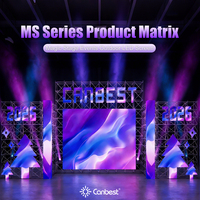 Pantalla LED Canbest MS Magic Curve para Alquiler, Pantalla LED de Múltiples Formas para Interiores P1.9 P2.6 y Exteriores P2.9 P3.9, 7680Hz, para Eventos