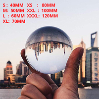 Grande boule acrylique/boule de jonglage de contact en cristal
