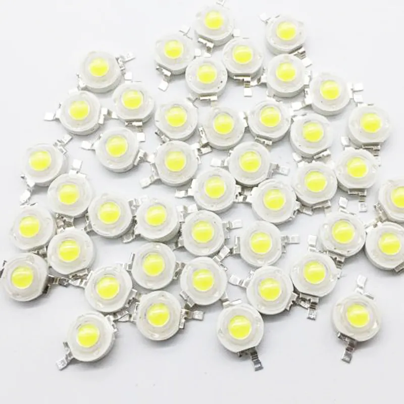 Công suất cao dẫn con chip trên tàu 1W 3W 5W bóng đèn ấm mát tự nhiên trắng trắng siêu sáng LED cho Diy nhấp nháy ánh sáng