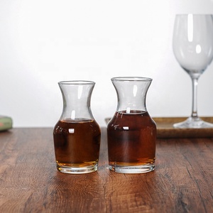 Échantillon gratuit Distributeur de boissons alcoolisées en gros Logo personnalisé <span class=keywords><strong>Carafe</strong></span> à <span class=keywords><strong>vin</strong></span> en verre transparent 230 ml Style traditionnel chinois pour - Product Image 1