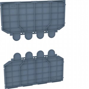 Piastre di Isolamento Posteriori Hager per Hyw024h H3 X630 H3+ P630, Larghezza 13 cm, Altezza 15 cm, Profondità 30 cm - Product Image 1