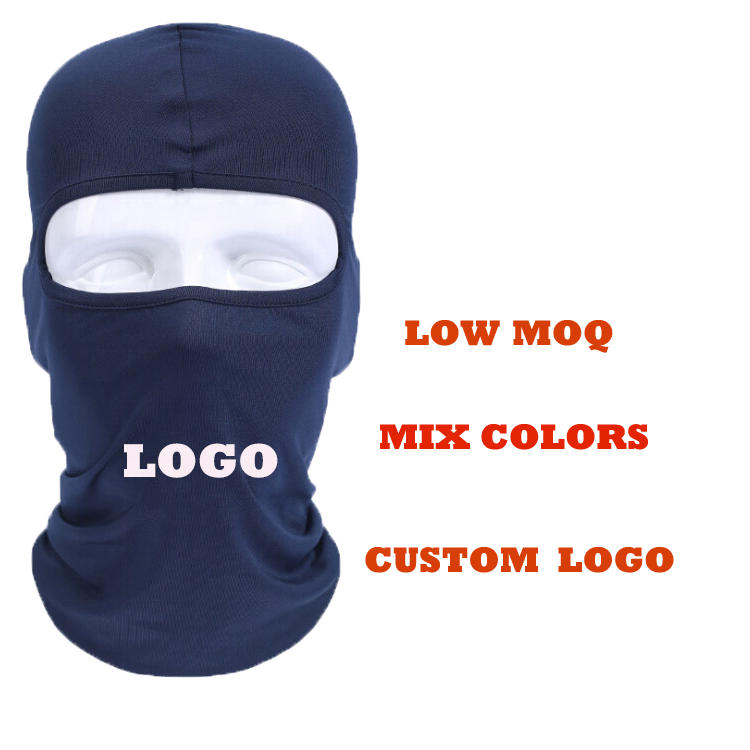 Wholesale black Custom logo polyester Full