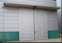 Puerta Corredera Industrial de Acero Personalizada, Puerta Corredera Lateral Automática Aislada para Almacén, Fábrica, Taller y Logística