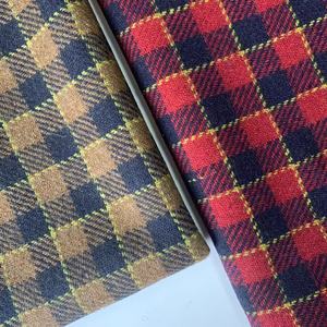 Her Mevsim %50 Yün %40 Polyester 510g/<span class=keywords><strong>m</strong></span> İplik Boyalı Dokuma Dimili Ekose Kadın Şapkası ve Kız Çocukları İçin Ev Tekstili Kumaşı - Product Image 1