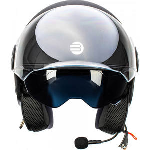 Casco Jet Befast Rapid Connect III negro mate con intercomunicador integrado S - Product Image 2