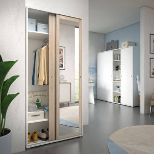 Armario de madera para almacenamiento de ropa, ropero moderno multiusos con puertas a la venta - Product Image 3