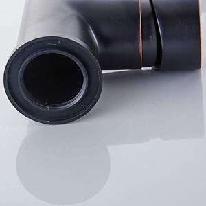 Grifo de cocina gourmet extraíble <span class=keywords><strong>con</strong></span> muelle, negro cepillado, de un solo grifo, para proyectos de apartamentos de alquiler - Product Image 5