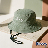 Topi Bucket Katun Hijau Sage Unisex dengan Tali Pengikat Dagu dan Tali Serut yang Dapat Disesuaikan untuk Hiking, Memancing, dan Aktivitas Luar Ruangan