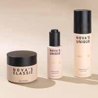 Flacon vaporisateur de 100 ml pour maquillage, brume fine, tonique, impression dorée, flacon cosmétique de luxe pour cheveux, avec boîte
