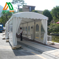 Couverture de court de tennis intérieur/extérieur de 500 à 1000 m², structure en aluminium double robuste, toit en PVC, tente d'événement incurvée en arc, imperméable, tout inclus
