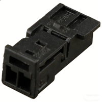 Connecteur Adaptateur Automobile Rectangulaire 2 Broches Femelle en Cuivre ABS, Fiche de Harnais pour Klaxon à Haute Tension, Indice de Protection IP67, 50A 12V, Marque YYT
