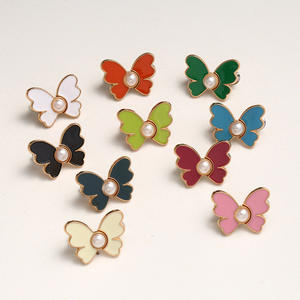 Boutons de jean réglables en alliage de zinc plaqué, motif étoile et cœur, sans <span class=keywords><strong>couture</strong></span>, papillon, vente en gros, écologiques - Product Image 2