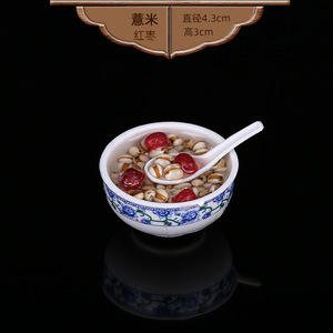 โมเดลอาหารจำลอง ชามบะหมี่จิ๋ว ข้าวจิ๋ว ของตกแต่ง ของเล่น ของประดับตกแต่ง - Product Image 6