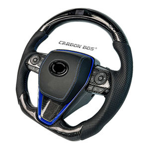 Volante Deportivo de Fibra de Carbono Negra Real para <span class=keywords><strong>Toyota</strong></span> Camry Rav4 Corolla 8.ª Generación 2012 2016 2018 <span class=keywords><strong>2022</strong></span> con LED de Alta Calidad - Product Image 5