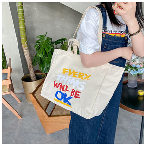 <span class=keywords><strong>Bolsa</strong></span> de Lona Personalizada al por Mayor con Impresión de Logotipo, Diseño Propio, Bolsillo y Cremallera, Tamaño Mediano para Publicidad y Regalos - Product Image 3
