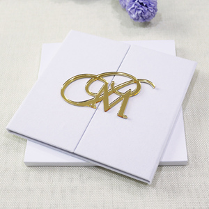 Thiệp Mời Đám Cưới Tuyệt Đẹp Bìa Cứng Thẻ Mời Đám Cưới Acrylic Gương Cắt <span class=keywords><strong>Laser</strong></span> Tên Acrylic - Product Image 4