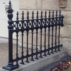 BLVE Beatuiful Outdoor Garden Günstige Metall geländer Verzinkte pulver beschichtete Metall Eisen Zaun platten - Product Image 4